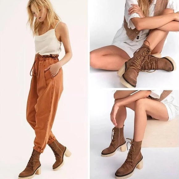 Free People Dylan Lace Up Boots - Picture 2 of 16